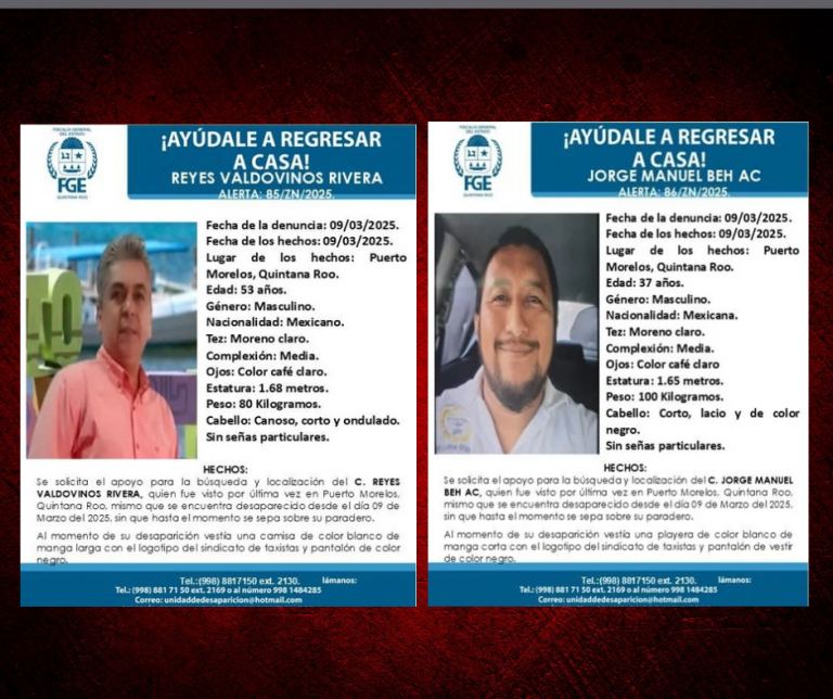 Secuestrados Puerto Morelos - QR Ahora