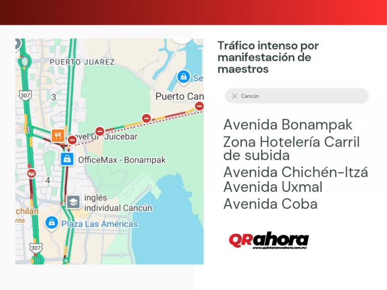 Manifestación Maestros QR Ahora