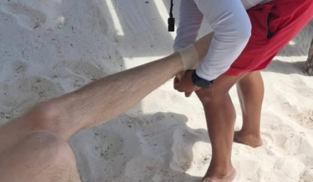 Banistas-terminan-lesionados-por-la-presencia-de-rayas-y-mantarrayas-en-playas-de-Cancun