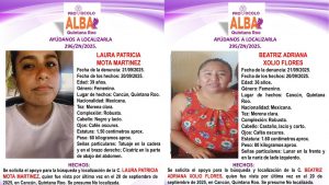 Laura Patricia y Beatriz Adriana están desaparecidas desde el 20 de septiembre