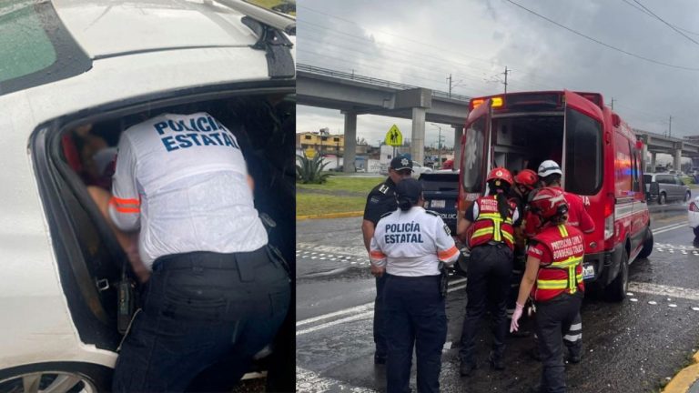 Una mujer dio a luz dentro de un taxi en Toluca; policías estatales intervinieron y ayudaron en el parto antes de trasladarlas al hospital.