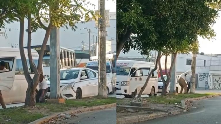 Sancionan a chofer que golpeó a taxista con discapacidad en Cancún
