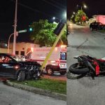 Un motociclista perdió la vida la medianoche de este jueves al ser embestido por un automóvil tipo SUV mientras cruzaba la avenida Erick Paolo Martínez en Chetumal.