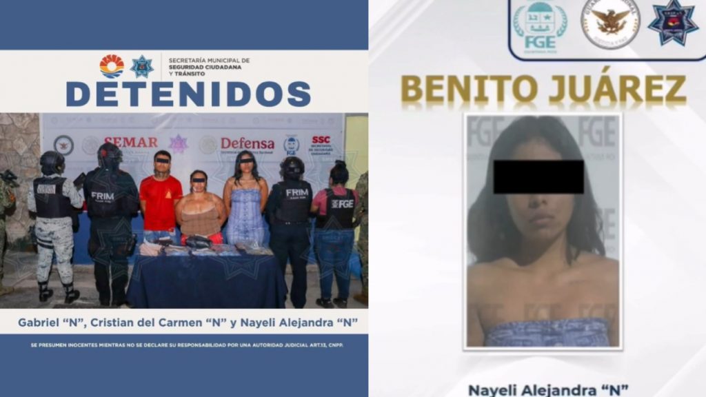 Nayeli Alejandra “N”, alias “La Ale”, fue vinculada a proceso por liderar una red de narcomenudeo y extorsión en Cancún. Quedó bajo prisión preventiva mientras continúan las investigaciones.