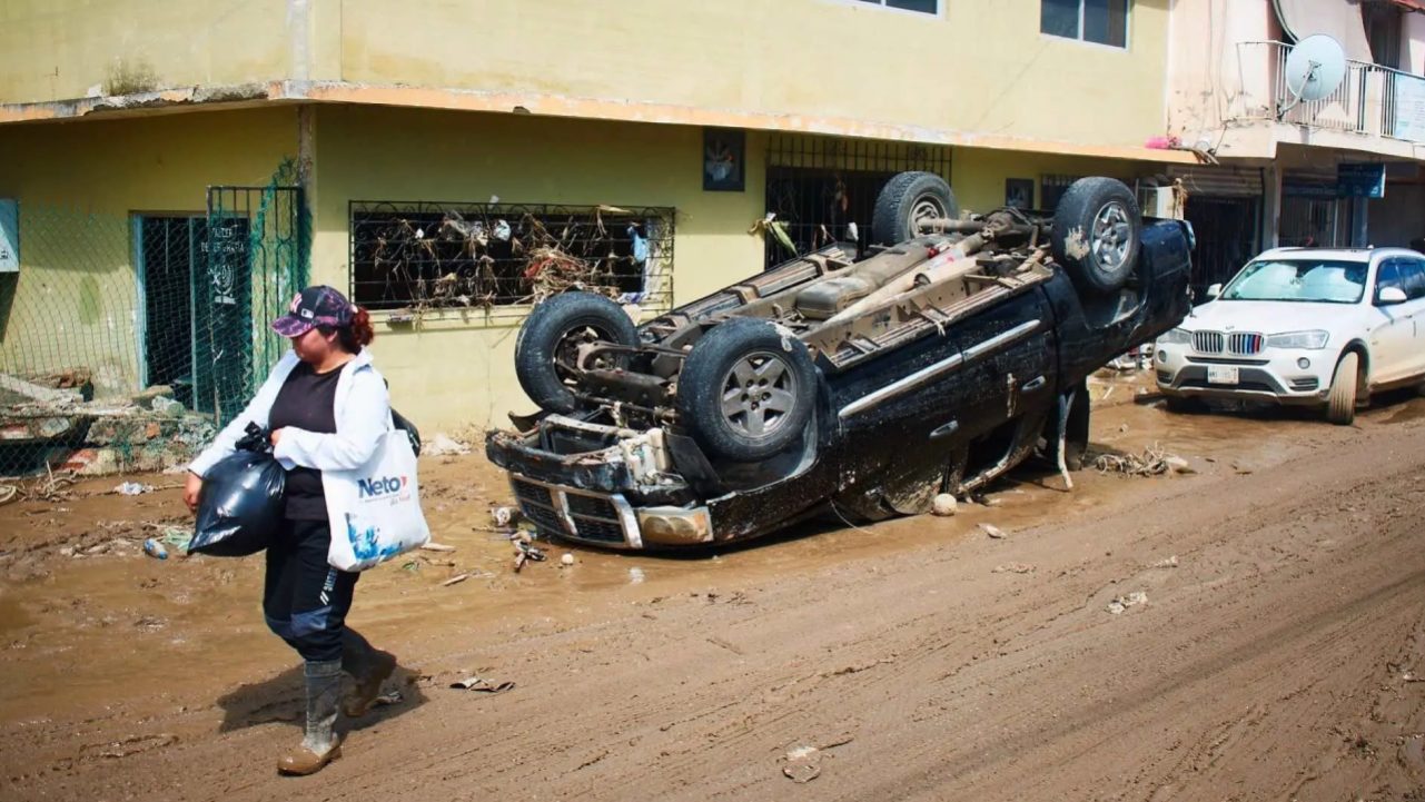 Autoridades reportan avances en carreteras, suministro eléctrico y apoyo a familias afectadas por las lluvias en Hidalgo, Puebla, Querétaro, San Luis Potosí y Veracruz.