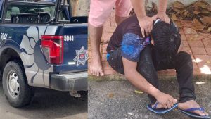 Vecinos de la Supermanzana 219 de Cancún lograron detener a un hombre que intentaba robar en la casa de un adulto mayor.