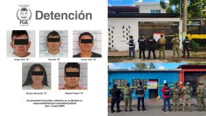 Cinco personas fueron detenidas en flagrancia con sustancias ilícitas y armamento, entre ellas un hombre armado en la avenida Erick Paolo Martínez.