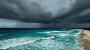 El frente frío núm. 16 provocará lluvias, viento fuerte y descenso de temperaturas en el norte y noreste de México, mientras canales de baja presión generarán chubascos en el sureste y península de Yucatán.