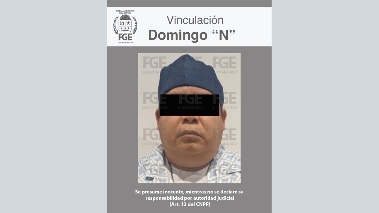 Un juez de control vinculó a proceso a Domingo “N” por su presunta participación en trata de personas y explotación sexual en un bar de la SM 93 de Cancún.