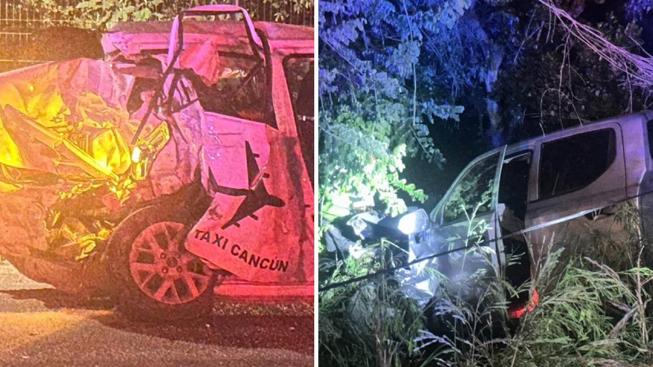 Un turista francés falleció y tres personas resultaron lesionadas tras un choque registrado cerca del hotel Sirenis, en la carretera federal 307.