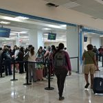 El mal clima en el norte del país provoca retrasos en algunas llegadas y salidas del Aeropuerto Internacional de Cancún.