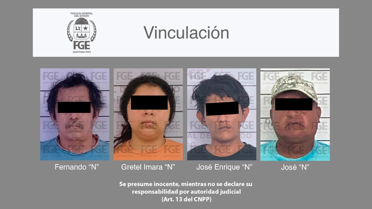 La Fiscalía obtuvo la vinculación a proceso de cuatro personas señaladas por distintos casos de narcomenudeo en Othón P. Blanco. Dos de los imputados deberán permanecer en prisión preventiva.