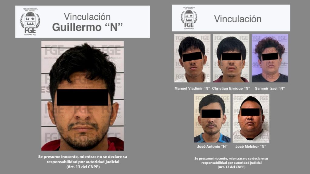 Seis personas fueron vinculadas a proceso por homicidio y narcomenudeo en Cozumel, Playa del Carmen, Tulum y Othón P. Blanco.