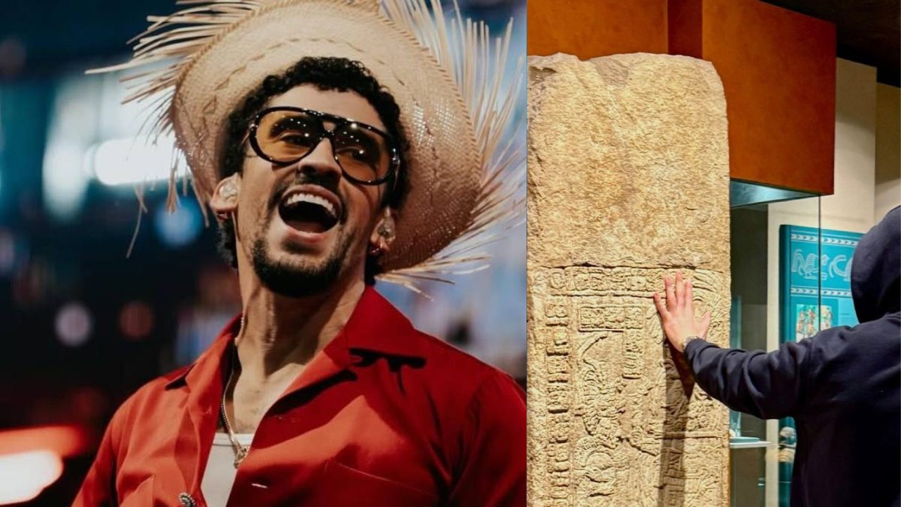 El INAH aclaró la polémica por la visita de Bad Bunny al Museo Nacional de Antropología, luego de que se difundiera una imagen del cantante tocando una estela.