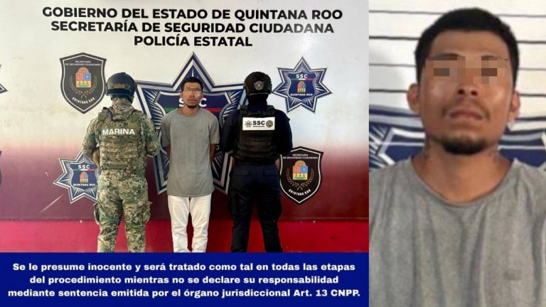 Anthony Isrrael “N”, alias “El Sobrino”, fue detenido en Cancún por homicidio calificado y lesiones.