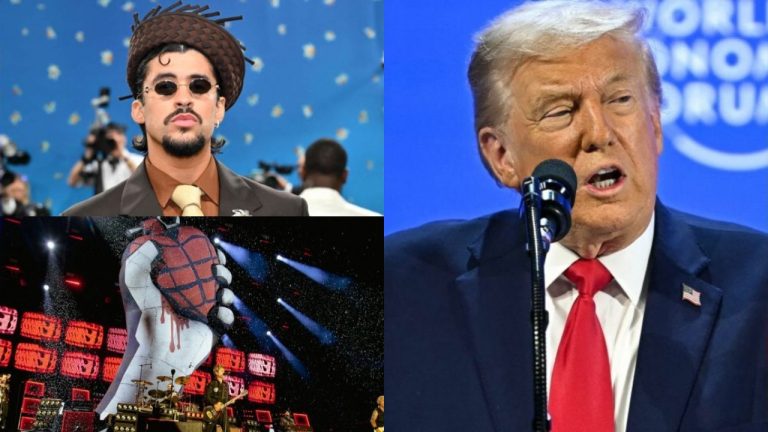 Trump no asistirá al Super Bowl 2026 y critica la elección de Bad Bunny y Green Day como artistas.