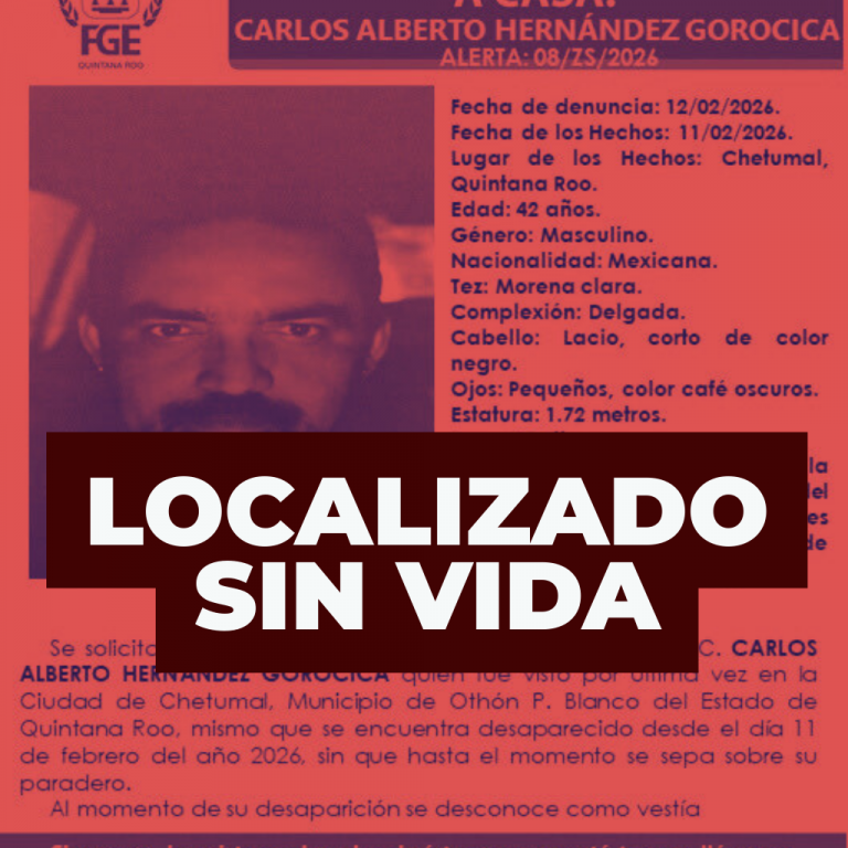 LOCALIZADO SIN VIDA