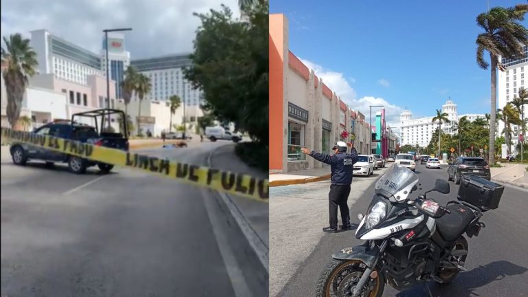 Un motociclista murió tras derrapar en una curva del bulevar Kukulcán, a la altura de Plaza Caracol, en la Zona Hotelera de Cancún.