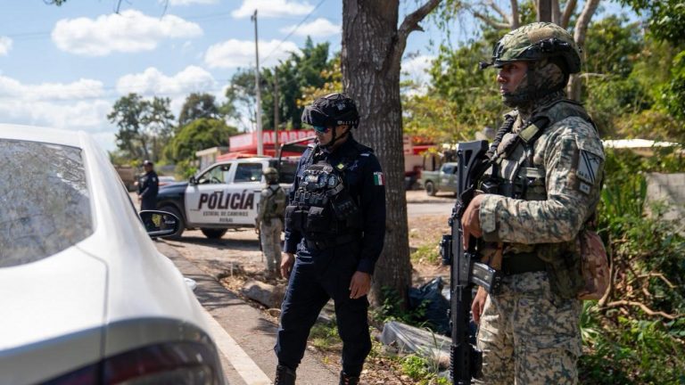 Autoridades de los tres órdenes de gobierno desplegaron un operativo de vigilancia en la comunidad de Limones, Bacalar.