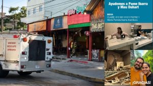 Una explosión destruyó un local en Cancún y dejó a un hombre con quemaduras graves; familiares solicitan apoyo económico.