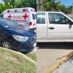 Accidente en Chetumal deja nueve lesionados tras choque entre un Chevrolet y una camioneta de constructora en la avenida Erick Paolo Martínez.