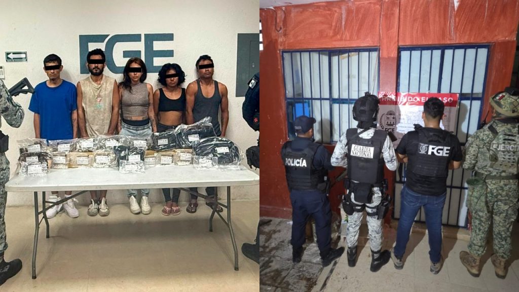 Cateo en Playa del Carmen deja cinco detenidos y aseguramiento de drogas