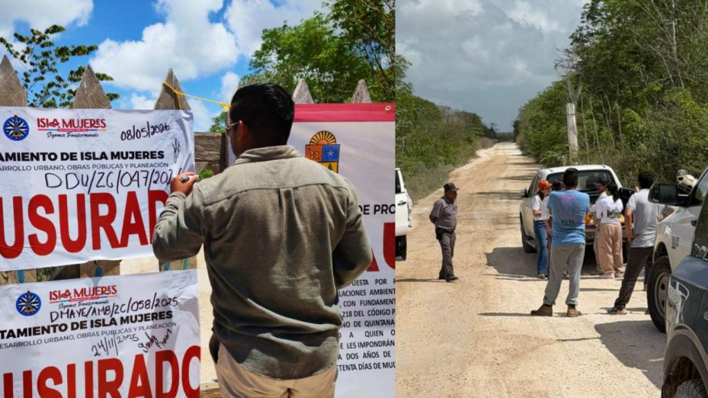 Autoridades de Isla Mujeres realizaron operativos y clausuraron predios por presuntas irregularidades ambientales y urbanas.