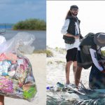 Más de 200 voluntarios participaron en una mega brigada de limpieza realizada en Isla Blanca para recolectar residuos sólidos.